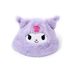 쿠로미 입체퍼 버킷햇 퍼플 아동 벙거지 털모자 겨울