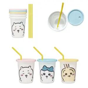 고품질 물병 치이카와 스트로 텀블러 3종 세트 320ml (WFFQU19)