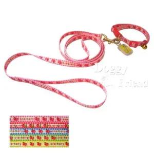 귀여운 강아지 딸기 소형견 목줄 세트 10mm 12개 (WFFPGEJ)