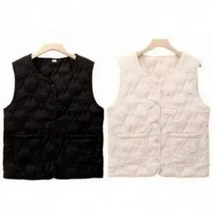 패딩조끼 슬림 윈터 여성 여자 따뜻 패션 방한 조끼 양털조끼 발열조끼 패딩조끼 국산 온열조끼