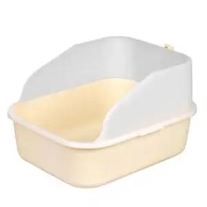 고품질 라온 프리미엄 고양이 화장실 아이보리 후드형화장실 (WFFQVLF)