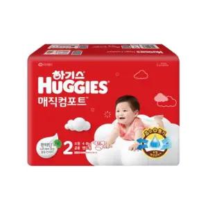 [하기스] 하기스 New 매직컴포트 밴드형 기저귀 2단계 남여공용 소형 58P