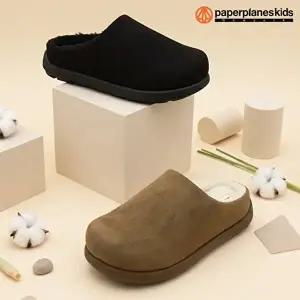 [페이퍼플레인키즈]PK8238 아동 키즈 털신 슈즈 초등 어린이 겨울 방한 실내 슬리퍼