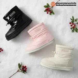 [페이퍼플레인키즈]PK8241 아동 키즈 유아 주니어 보온 방한화 패딩 부츠 겨울 어린이 슈즈