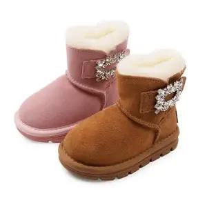 풋풋 크리스탈 샤인 아동 털부츠