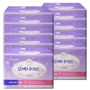 좋은느낌 코텍스 오버나이트 일반 10Px10개 생리대