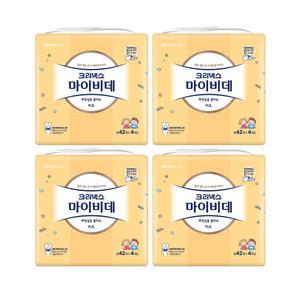 크리넥스 마이비데 키즈, 캡형, 42매, 4입, 4개(672매)