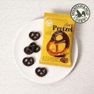 [산과들에] 초코프레첼 20봉 / 다크 밀크 초콜릿 과자 초코 간식