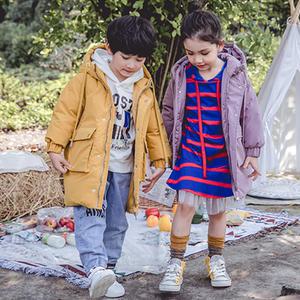 파스텔후드패딩 아동 점퍼 후드 숏패딩 겨울점퍼 공용 초등생 아동 어린이