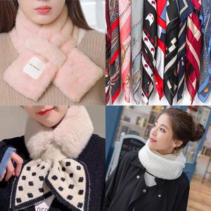 털목도리 스카프 머플러 쁘띠 미니 퍼 밍크 목도리