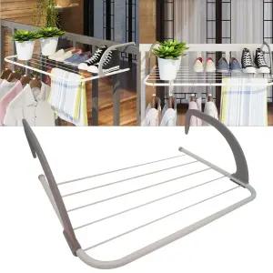 베란다 빨래걸이 빨래건조대 미니 이동 접이식 창문 창틀 걸이 행거