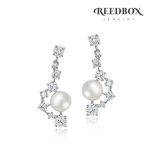[리드박스][선물포장] 북두칠성 담수진주 드롭 귀걸이