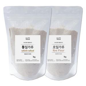 무첨가 100% 순수 호밀가루 통밀가루 1kg / 50년전통대현상회