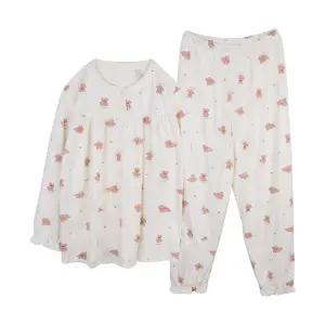 필굿 주니어 여성 극세사 피치기모 수면잠옷세트 부들이 중학생 고등학생 청소년 실내복 홈웨어 파자마