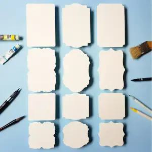 종이타일 캘리그라피 젠탱글 무지엽서 가격표 메세지카드 두꺼운 미술 공예 용지 평량900g