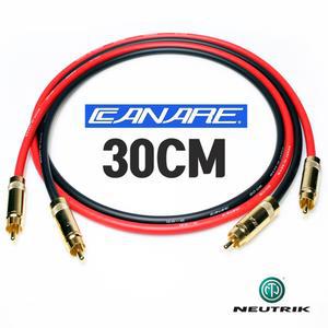 카나레 GS-6 REAN GOLD RCA + RCA 인터 케이블 30cm