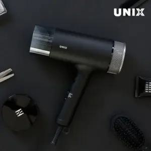 유닉스 메탈 무광블랙 1600W 접이식 헤어 드라이기 UN-A1610