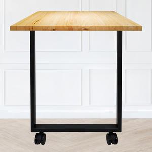 사각 철제다리 테이블 책상 식탁 상다리 높이조절 바퀴형 프레임