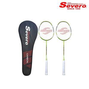 [세베로] 1+1행사 폰테80(라임) 배드민턴라켓 풀카본 학교 동호인 수업용 3U/4U/5U/7U 초경량