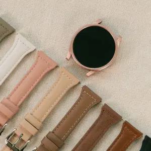 타임스토리 디먼트 갤럭시워치8 7 6 5 4 3 슬림 라인 가죽 스트랩 시계줄 밴드