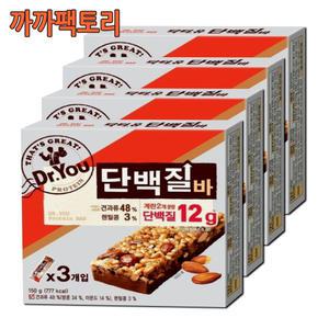 닥터유 단백질바 3팩x4케이스