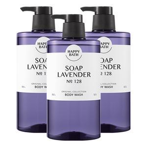 해피바스 오리지널 컬렉션 솝라벤더 바디워시 910g 3개