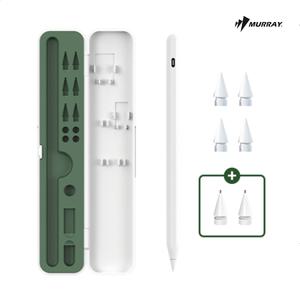 머레이 유/무선충전 스마트펜슬 2세대 애플펜슬 완벽호환 (아이패드 전용) +메탈펜촉 세트