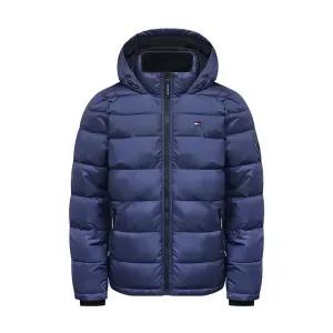 (빅사이즈120)타미힐피거 남성 퍼포먼스 푸퍼 후드 패딩 점퍼 미드나잇 158AN508-MID