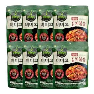 CJ제일제당 비비고 김치볶음 150g X 8봉 캠핑요리 밑반찬 간편식