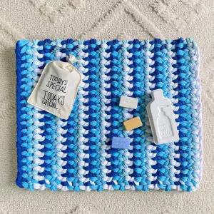 양말목 빨아쓰는 현관 주방 욕실 화장실 발매트 방석 DIY 핑거니팅 공예 키트