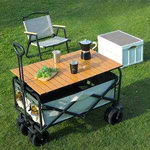 대형 캠핑 웨건 상판세트 접이식 카트 이동식 광폭타이어