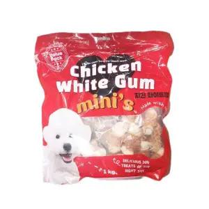 치킨 화이트껌 1kg 미니 애견간식 e