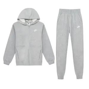 나이키 NSW 클럽 K 기모 후드 기모 여성 트레이닝복세트 짐웨어 그레이 FD3114-063
