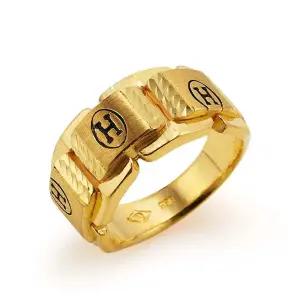 갤러리아 남자 순금 반지 H 볼드 무광 24K 18.75g 애끼 검지