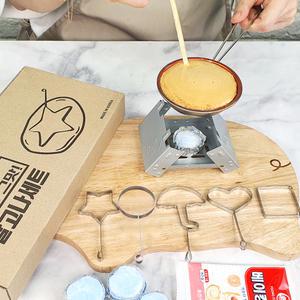 리빙큐큐 달고나 만들기 키트 고체연료 미니화로 세트 (국내산)