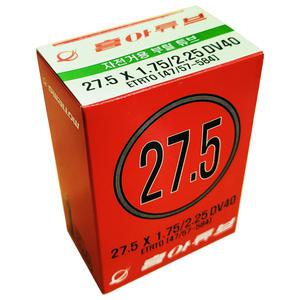 흥아 던롭 튜브 27.5x1.95 40mm/자전거튜브 27.5인치