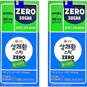 큐원 상쾌환 스틱 18g 20개(=20포) 청사과맛 상쾌한 젤리