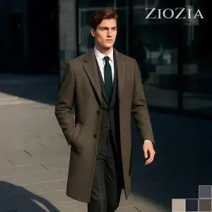 [지오지아] 캐시미어 싱글 롱 코트 (AEC4CG1101)