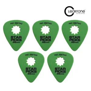 피크 StarPick 0.88mm Green 세트 (5개)/가죽/핑거/픽가드/홀더/기타/케이스/휴대용/통키타/가드