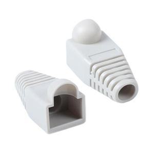 RJ 45 통부트 6파이 그레이 100개 보호캡 rj45 rj45커넥터 랜테스터기 랜툴세트 랜케이블 cat6커넥터