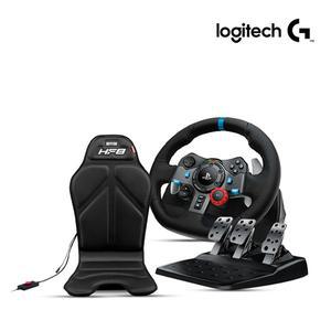 [Logitech]로지텍코리아 G29 레이싱휠,NLR HF8 진동시스템 패키지(PS5/PS4/PC)
