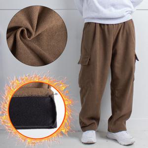 코듀로이 기모 카고 와이드 핀턱 밴딩 팬츠 / 골덴 봄 가을 겨울 온장고 편한 건빵 바지