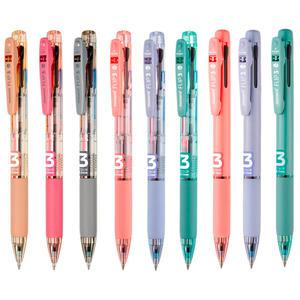 모나미 3색 볼펜 플립3 유성볼펜 0.5mm 0.7mm