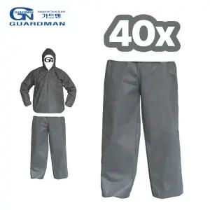가드맨 PP 일회용 하의 방진복 보호복 작업복 발수 40P