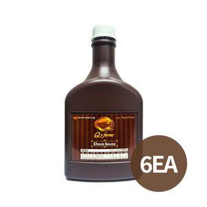 큐팜스 초코 소스 2kg x6 카페 베이킹 식자재 대용량 쵸코 시럽