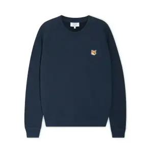 메종키츠네 여성 폭스 헤드 잉크 블루 맨투맨 LW00302KM0001 IB