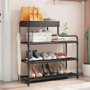 철제 신발장 블랙 4단60cm 스틸 슈즈렉 현관 인테리어 수납 정리 운동화 구두 수납