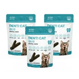 누터스가든 덴티 캣 80g 고양이껌 치석제거 양치껌 17개입 x 3