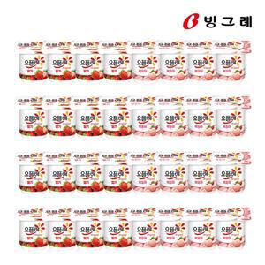 [(주) 빙그레]빙그레 요플레 딸기 85g 16개+복숭아 85g 16개