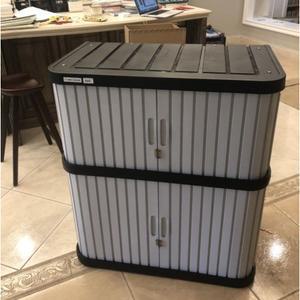 플라스틱 수납장 농기구보관함 미닫이 야외 보관함 발코니 창고